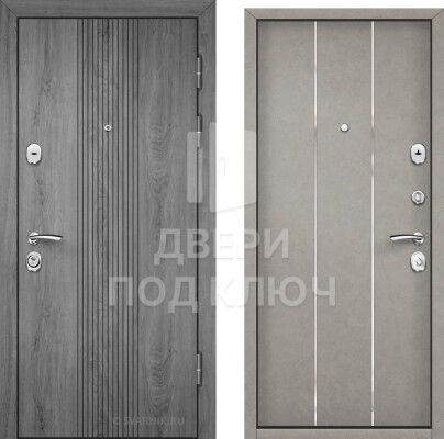 Уличная готовая входная металлическая дверь ДПК-3202