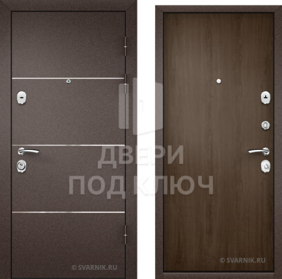 Готовая входная металлическая дверь в офис ДПК-2968